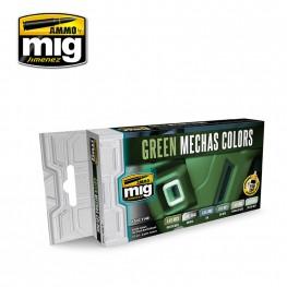 AMMO: Acrylic Paint Set - Green Mechas Colors