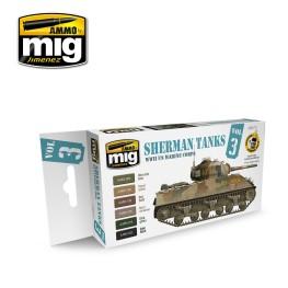 AMMO: Acrylic Paint Set - WWII US Marine Corps Sherman Tanks Vol3