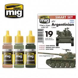 AMMO: Acrylic Paint Set - (Smart Set) AFV Argentinian Colors