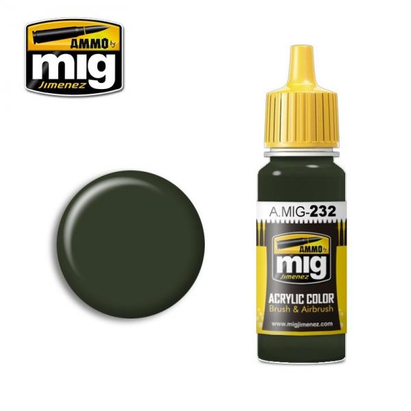AMMO: Acrylic Paint - RLM 70 Schwartzgrun Dark Green (17ml)