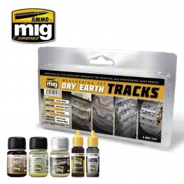 AMMO: Weathering - Dry Earth Tracks Set