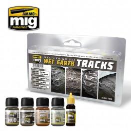 AMMO: Weathering - Wet Earth Tracks Set