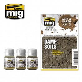 AMMO: Weathering - Damp Soils Set
