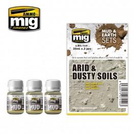 AMMO: Weathering - Arid & Dusty Soils Set