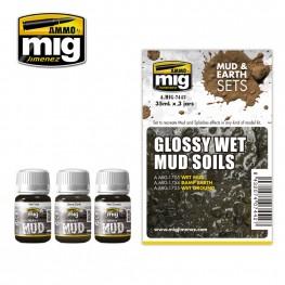 AMMO: Weathering - Glossy Wet Mud Soils Set
