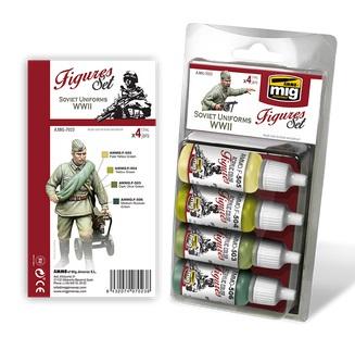 AMMO: Acrylic Paint Set - (Figure) Soviet WWII Uniforms Set