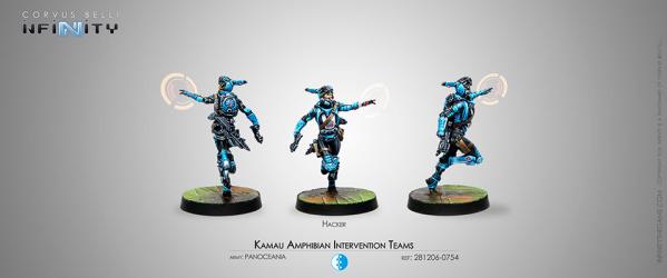 Infinity (#754) PanOceania: Kamau Amphibian Intervention Teams (HACKER) (1)