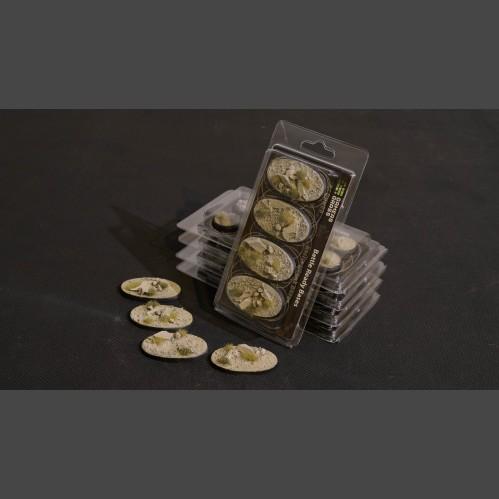 Battle Ready Bases: Arid Steppe Oval 60mm (x4)