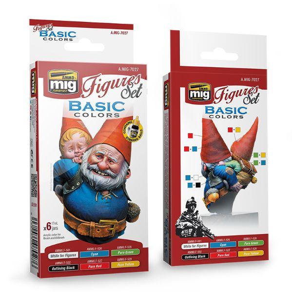 AMMO: Acrylic Paint Set - (Figure) Basic Colors for Figures