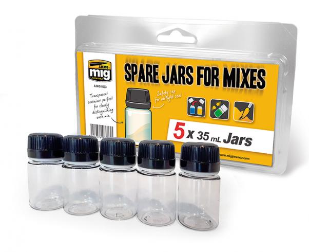 AMMO: Paint Accessory - Spare Jars Pack for Mixes (5)