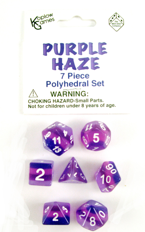Layered Dice: Purple Haze (7-die set)