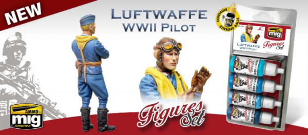 AMMO: Acrylic Paint Set - (Figure) Luftwaffe WWII Pilot Uniforms