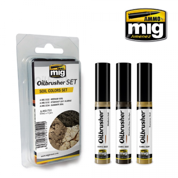 AMMO: Oilbrusher - Soil Colors Set