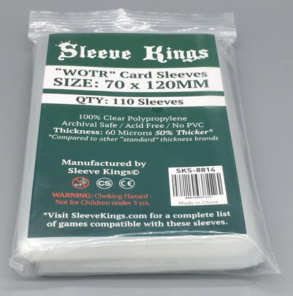 Sleeve Kings: ''WOTR-Tarot'' Card Sleeves (70x120mm) -110 Pack, 60 Microns