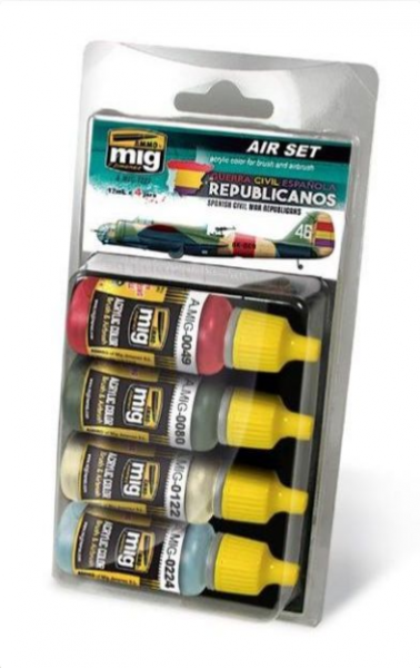 AMMO: Acrylic Paint Set - SPANISH CIVIL WAR - REPUBLICAN AIRCRAFTS