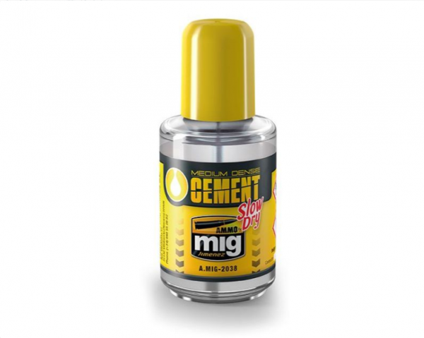 AMMO: MEDIUM DENSE CEMENT - SLOW DRY (polyester plastic glue)