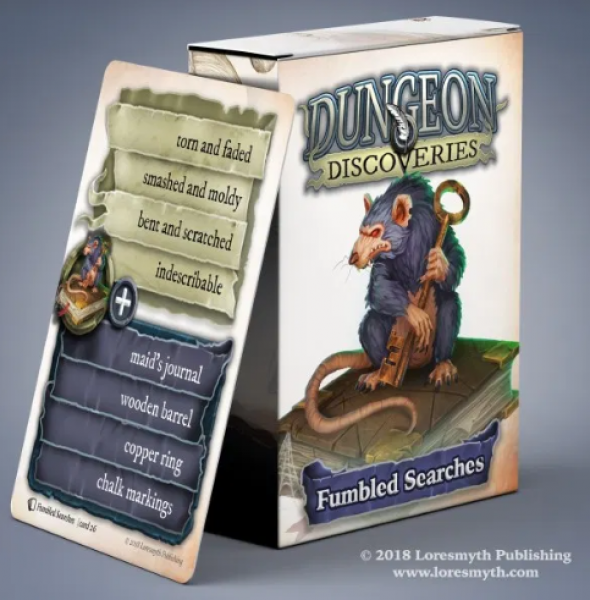 Dungeon Discoveries: Fumbled Searches card deck