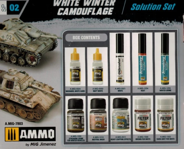 AMMO: (Weathering) White Winter Camouflage Set