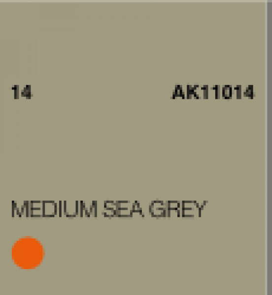 AK-Interactive: (3rd Gen) Acrylic - Medium Sea Grey (17ml)