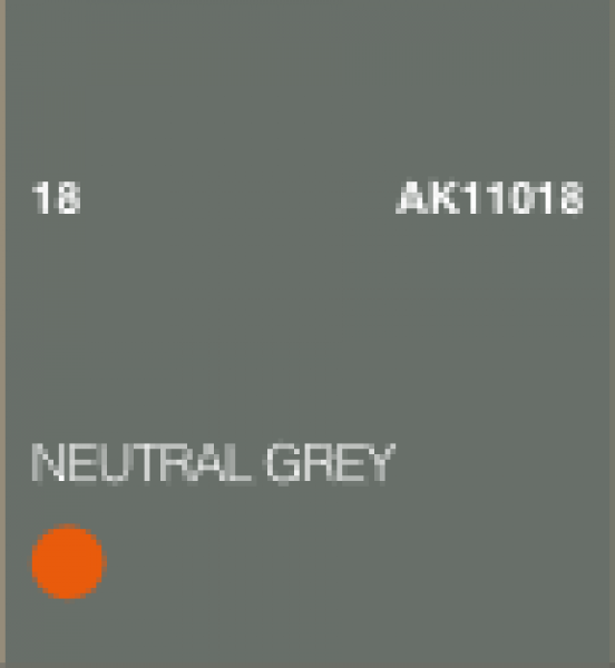AK-Interactive: (3rd Gen) Acrylic - Neutral Grey (17ml)