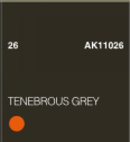 AK-Interactive: (3rd Gen) Acrylic - Tenebrous Grey (17ml)
