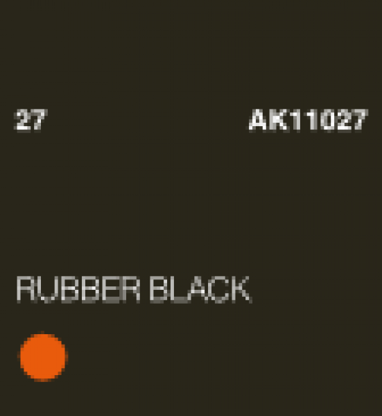 AK-Interactive: (3rd Gen) Acrylic - Rubber Black (17ml)