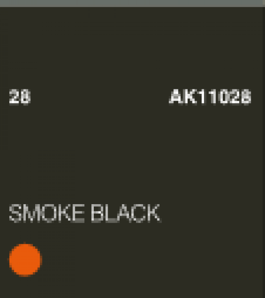 AK-Interactive: (3rd Gen) Acrylic - Smoke Black (17ml)