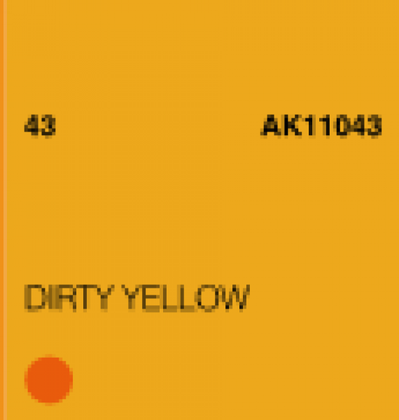 AK-Interactive: (3rd Gen) Acrylic - Dirty Yellow (17ml)