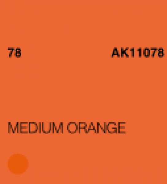 AK-Interactive: (3rd Gen) Acrylic - Medium Orange (17ml)