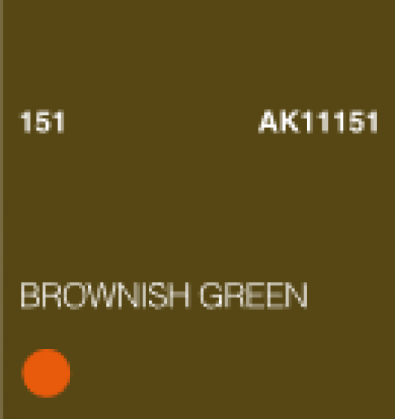 AK-Interactive: (3rd Gen) Acrylic - Brownish Green (17ml)
