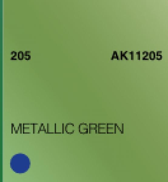 AK-Interactive: (3rd Gen) Acrylic - Metallic Green (17ml)