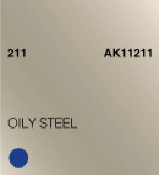 AK-Interactive: (3rd Gen) Acrylic - Oily Steel (17ml)