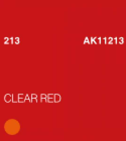 AK-Interactive: (3rd Gen) Acrylic - Clear Red (17ml)
