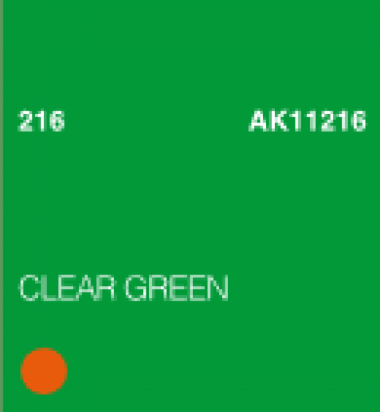 AK-Interactive: (3rd Gen) Acrylic - Clear Green (17ml)