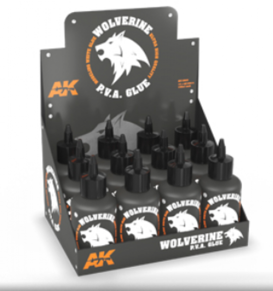 AK-Interactive: Wolverine PVA Glue (12 units w/counter display) [Retail Only]
