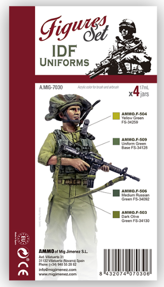 AMMO: Acrylic Paint Set - (Figure) IDF Uniforms