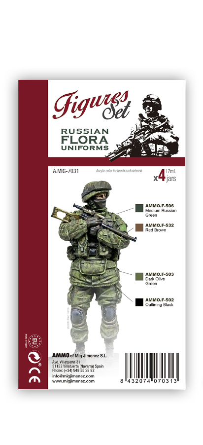 AMMO: Acrylic Paint Set - (Figure) Russian Flora Uniforms