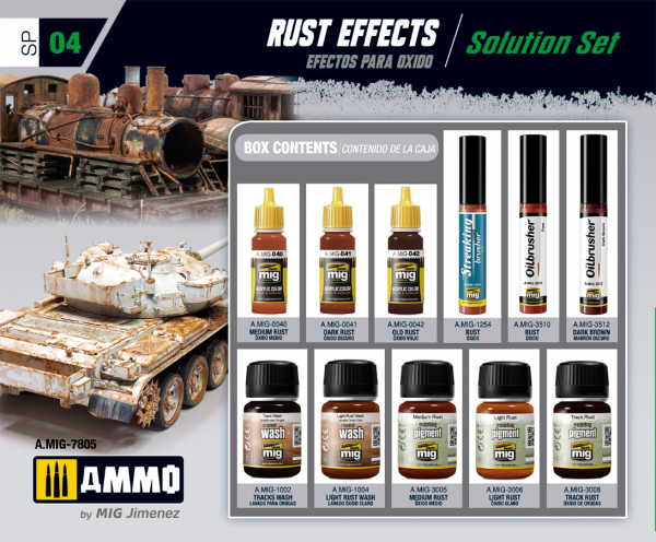 AMMO: (Weathering) Rust Effects Solution Set
