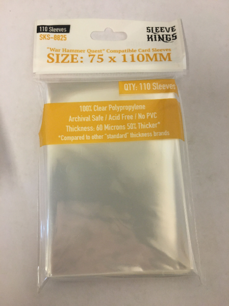 Sleeve Kings: War Hammer Quest Compatible Sleeves (75x110mm) -110 Pack, 60 Microns
