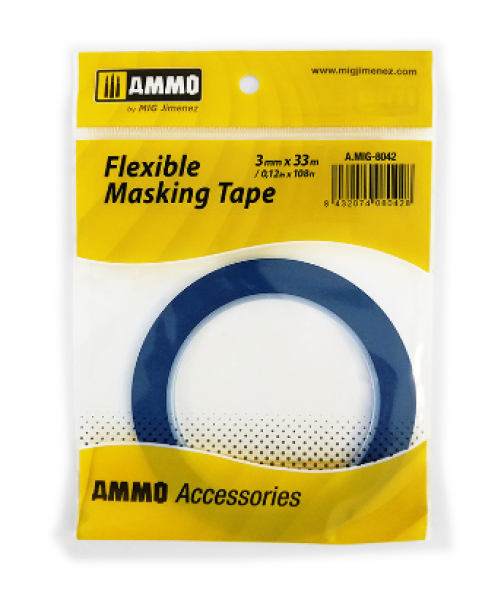 AMMO: Paint Accessory - FLEXIBLE MASKING TAPE (3mm X 33M)