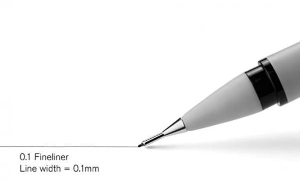 Winsor & Newton: Black Fineliner 0.1