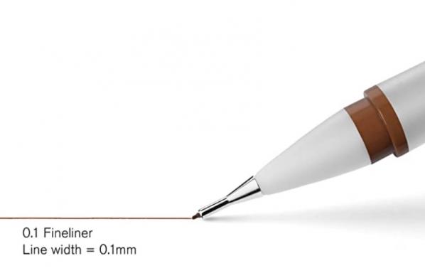 Winsor & Newton: Sepia Brown Fineliner 0.1