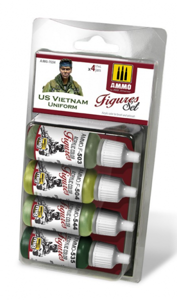 AMMO: Acrylic Paint Set - (Figure) US Vietnam Uniforms