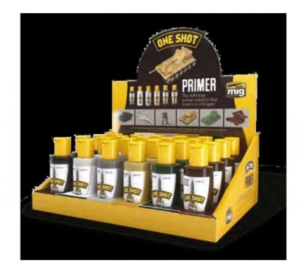 AMMO: One Shot Primer Full Range Display (Full Range of 6 Colors x4 pcs each) [Retail Only]