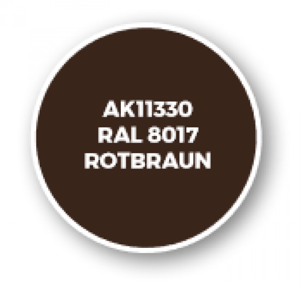 AK-Interactive: AFV Acrylics (3rd Gen) - RAL 8017 Rotbraun