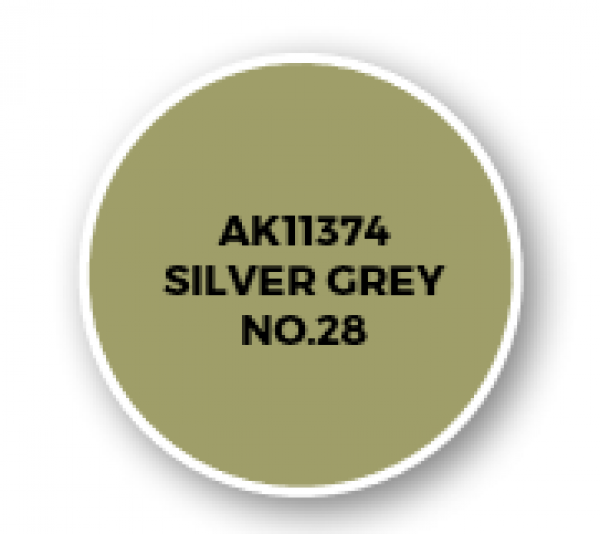 AK-Interactive: AFV Acrylics (3rd Gen) - Silver Grey No.28