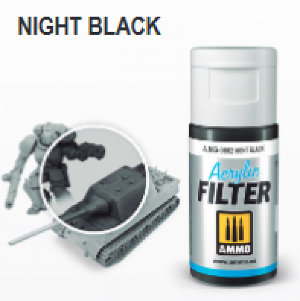AMMO: Acrylic Filter - Night Black (15ml)