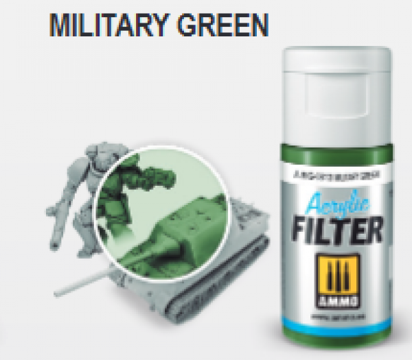 AMMO: Acrylic Filter - Military Green (15ml)
