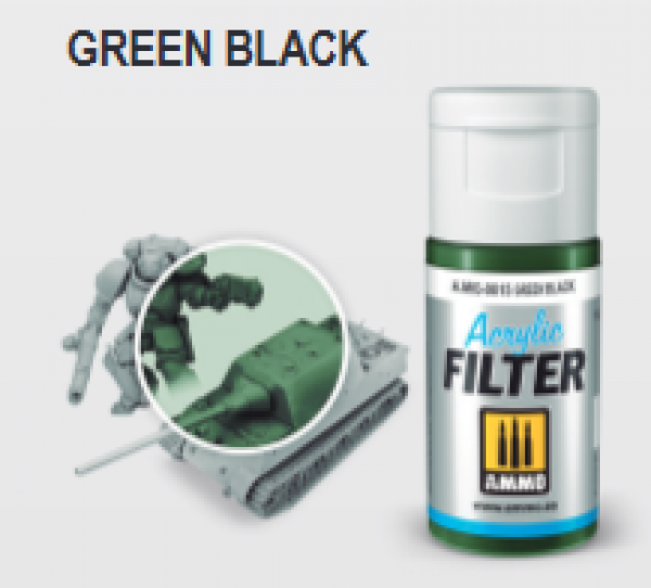 AMMO: Acrylic Filter - Green Black (15ml)