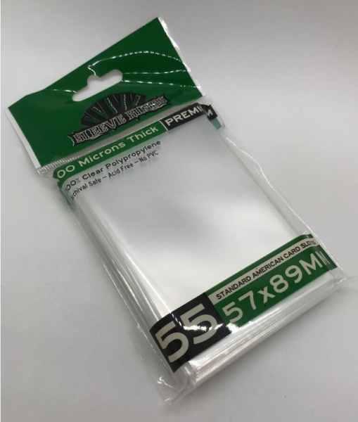 Sleeve Kings: Standard American Card Sleeves (57x89mm) - 55 Pack, 100 Microns